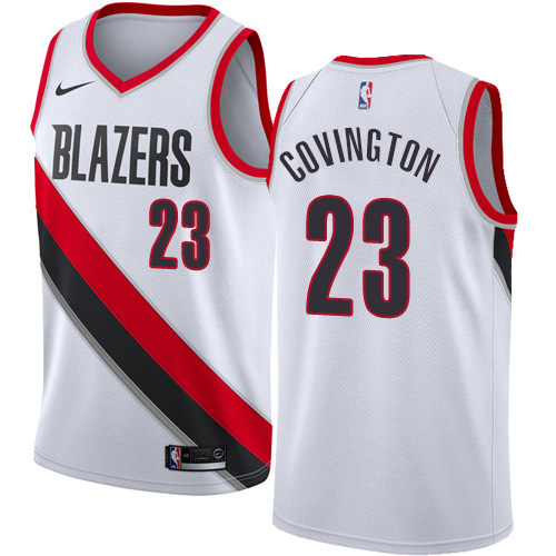 Nike Trail Blazers White Trail Blazers #23 Jersey - Affordable
