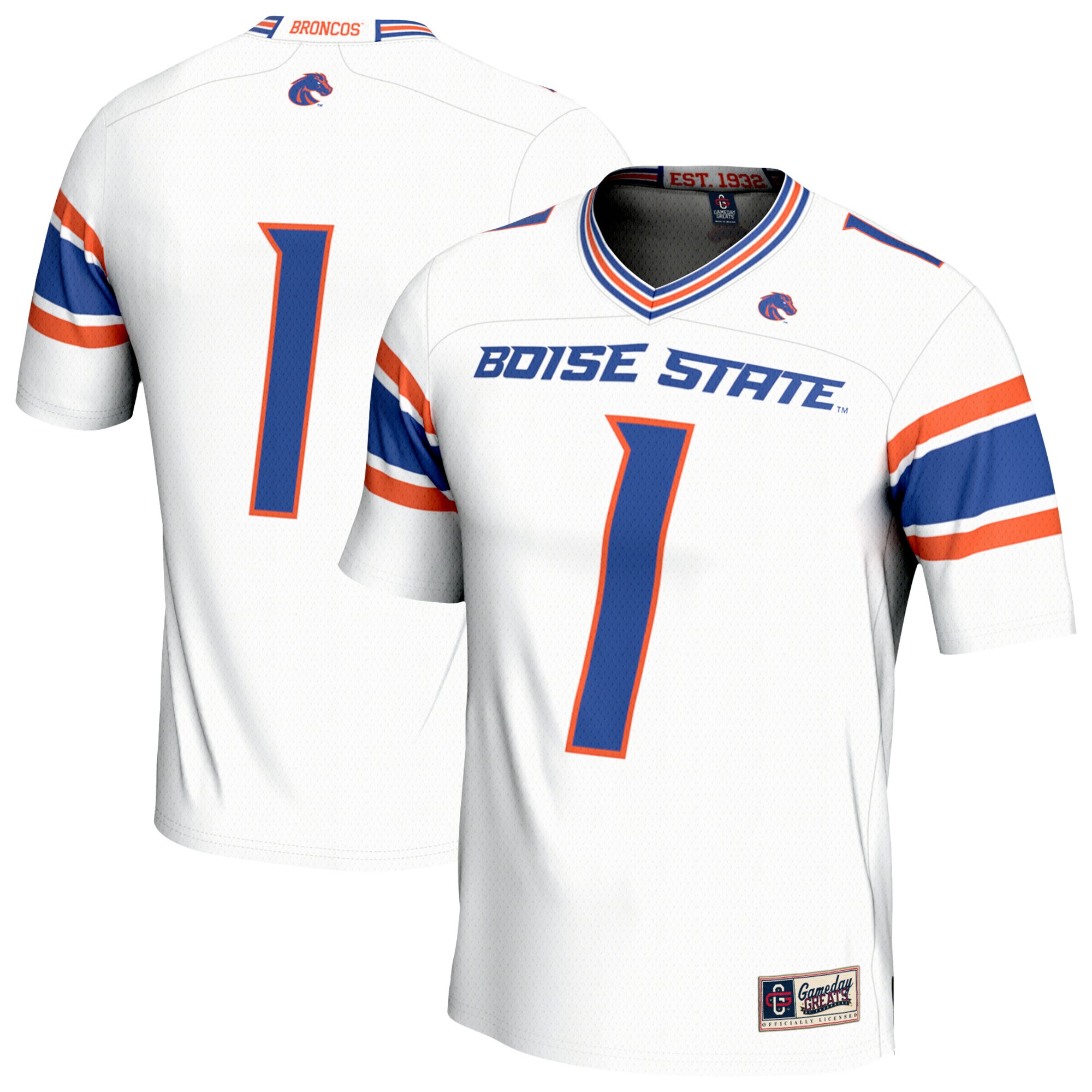 Boise State Broncos GameDay Greats Youth Collegiate Football Lightweight Fashion Jersey - White