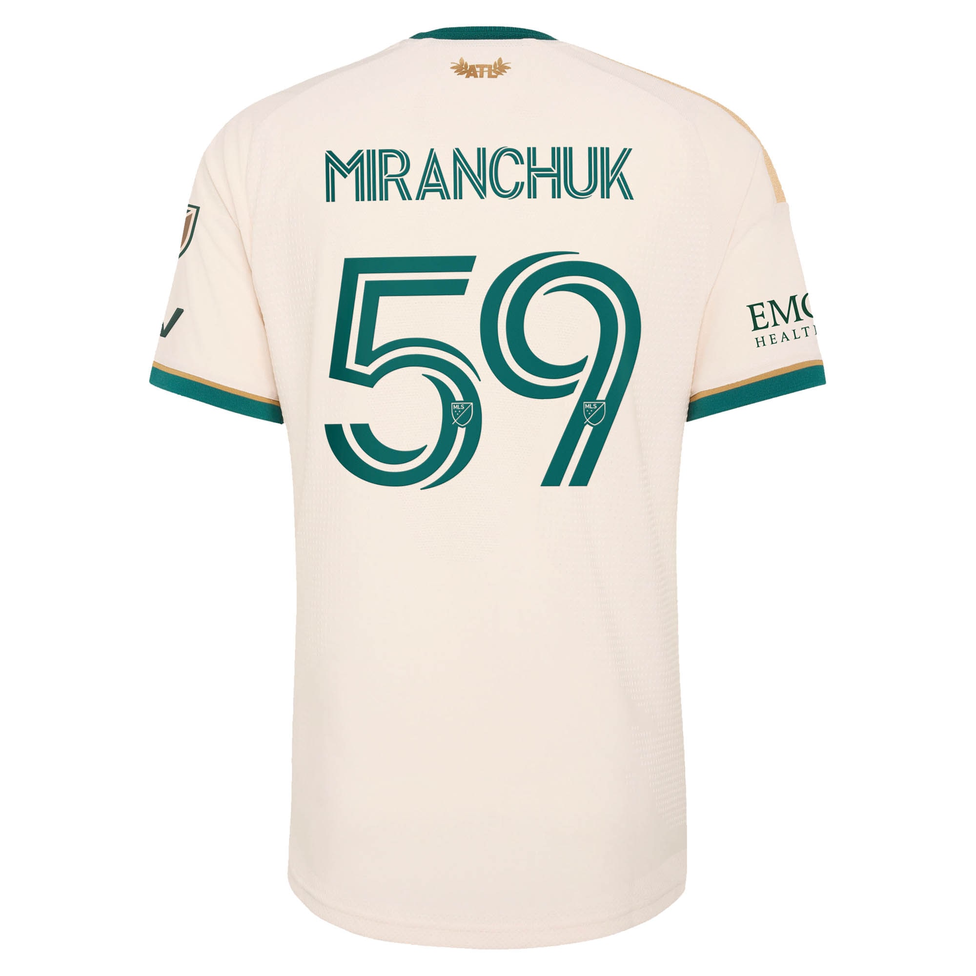 [LK] Aleksei Miranchuk Atlanta United FC 2026 Spirit of '96 On-Field Authentic Patch Jersey - Tan