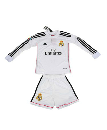 Performance Driven Kids Real Madrid 1415 Long Sleeve Home Soccer