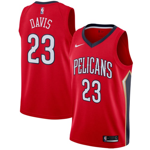 NOP Red Nike A. Davis #23 NBA Jersey Game Day Wear NBA Fan Apparel
