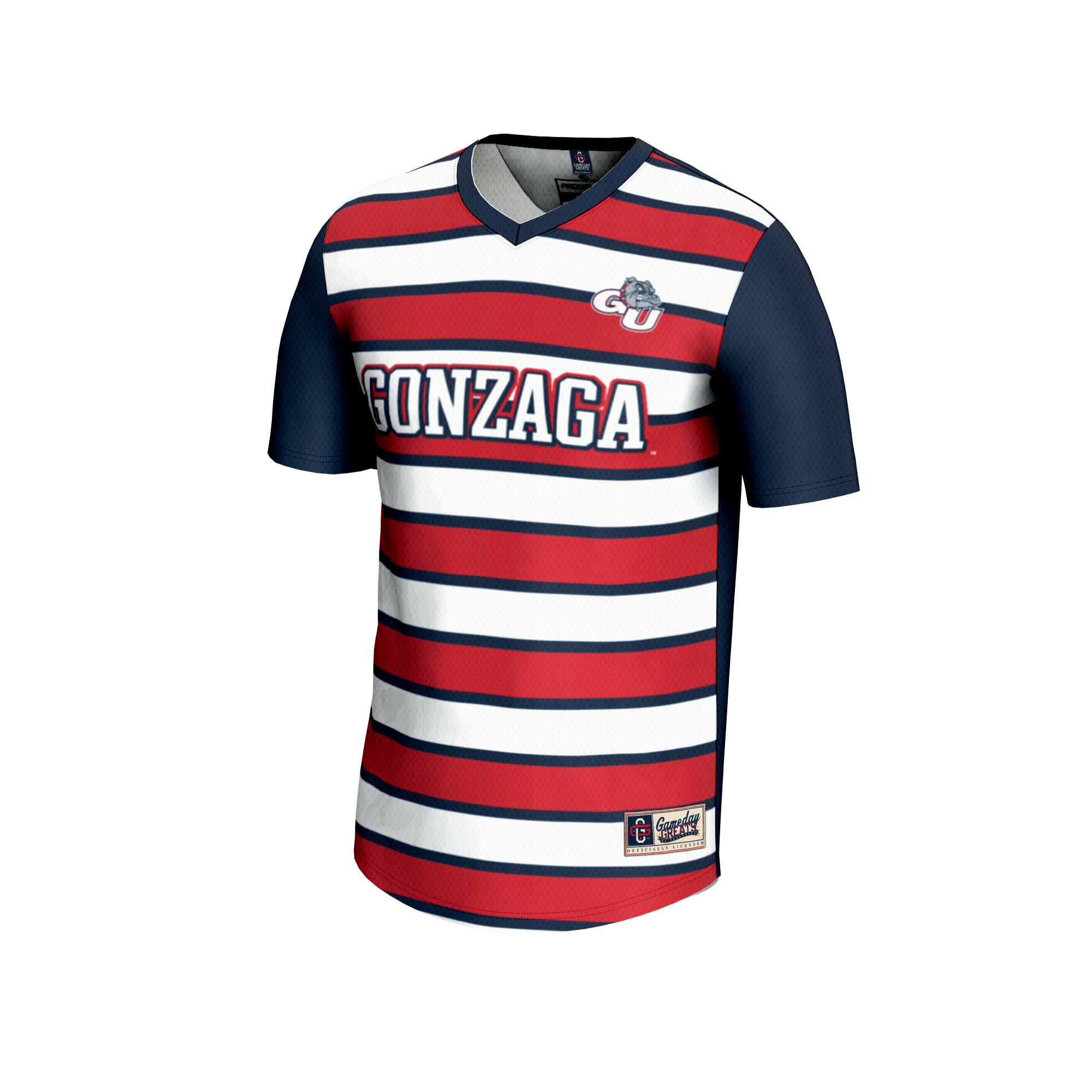 [LK] Gonzaga Bulldogs GameDay Greats Unisex Lightweight Soccer Fashion Jersey - Navy
