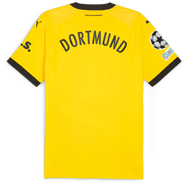 Borussia Dortmund Patches 2023-2024 UCL Home Jersey – Authentic Shirt