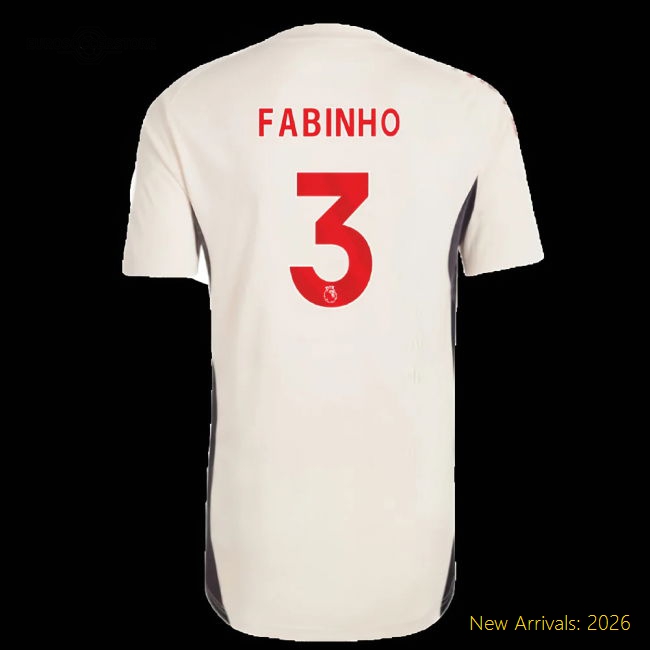 2025-2026 Liverpool Training Jersey (White) - Kids (Fabinho 3)