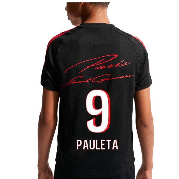 [JED] 2026-2027 PSG Strike Training Shirt (Black) - Kids (Pauleta 9)