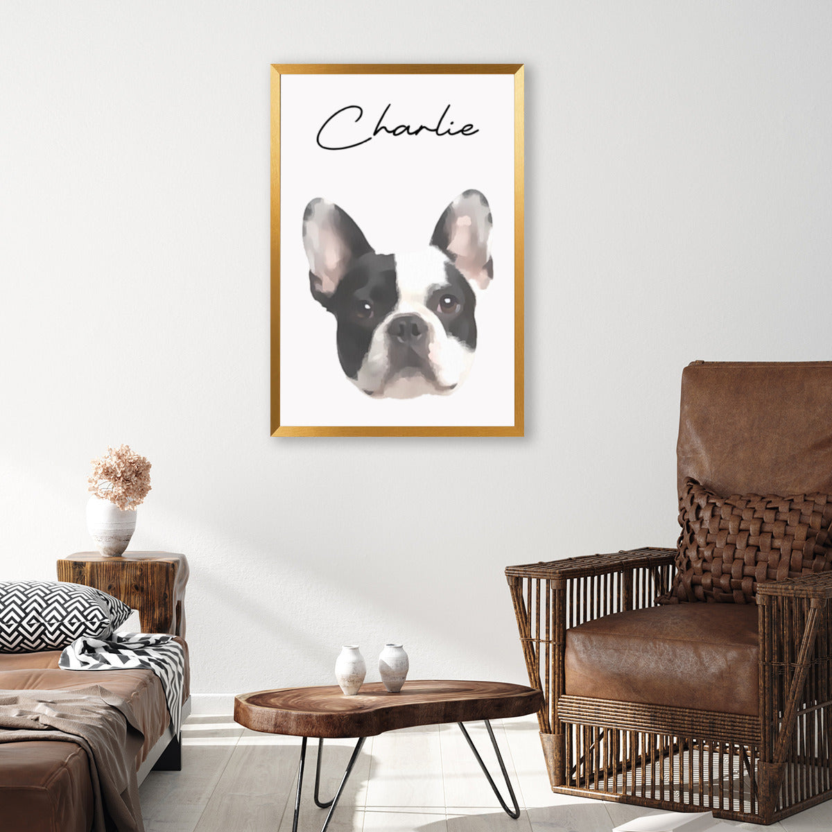 Luna - Personalized Vertical Framed Poster • Wall Decoration