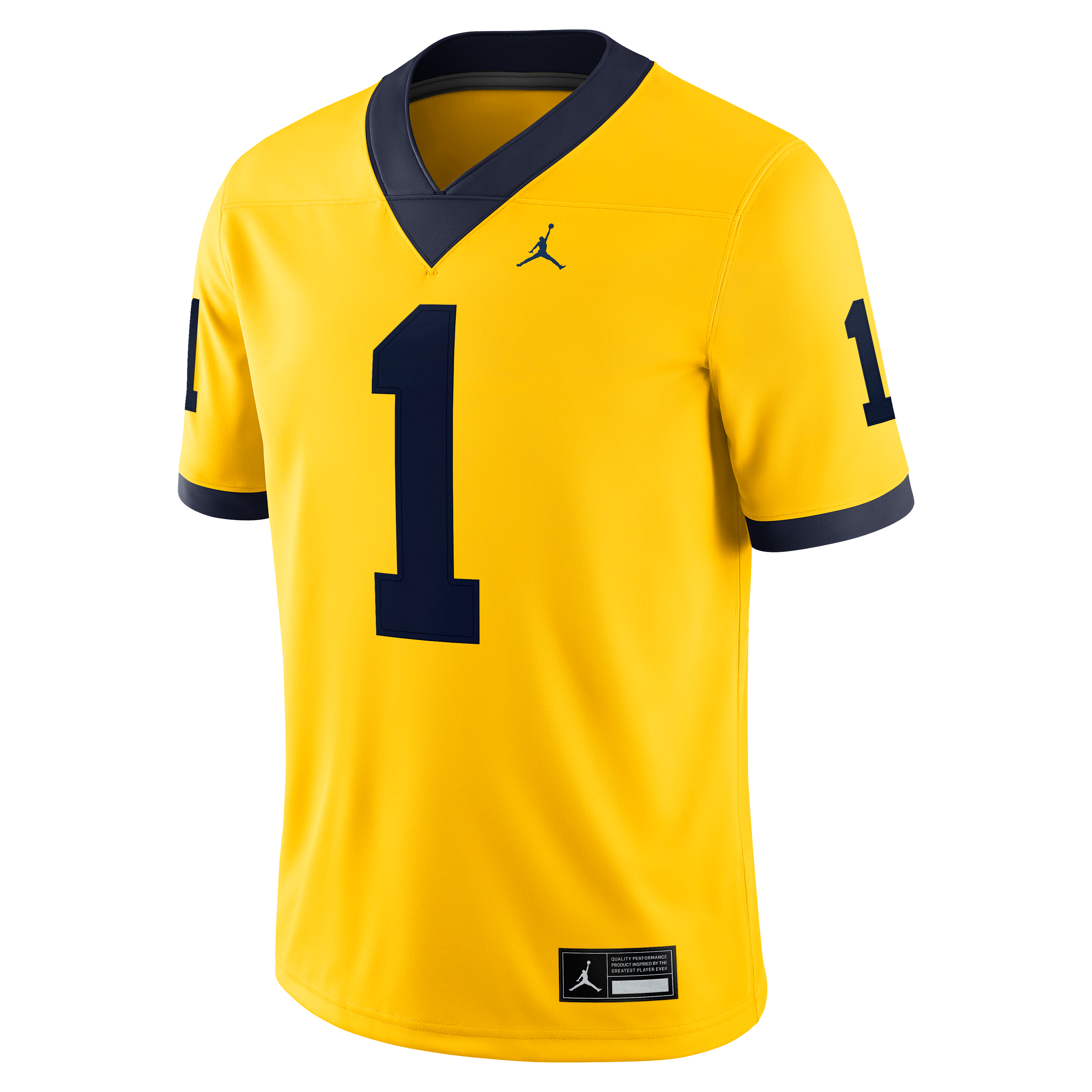 Men's Jordan Brand Maize Michigan Wolverines Alternate Game Football Jersey