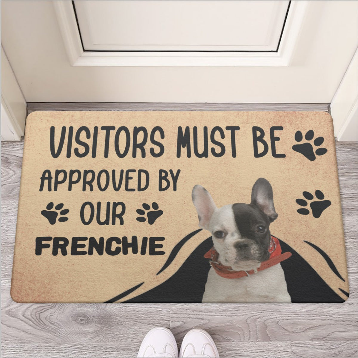 French Bulldog Personalized Doormat With Frenchie Picture Doormat Durable Dog Item