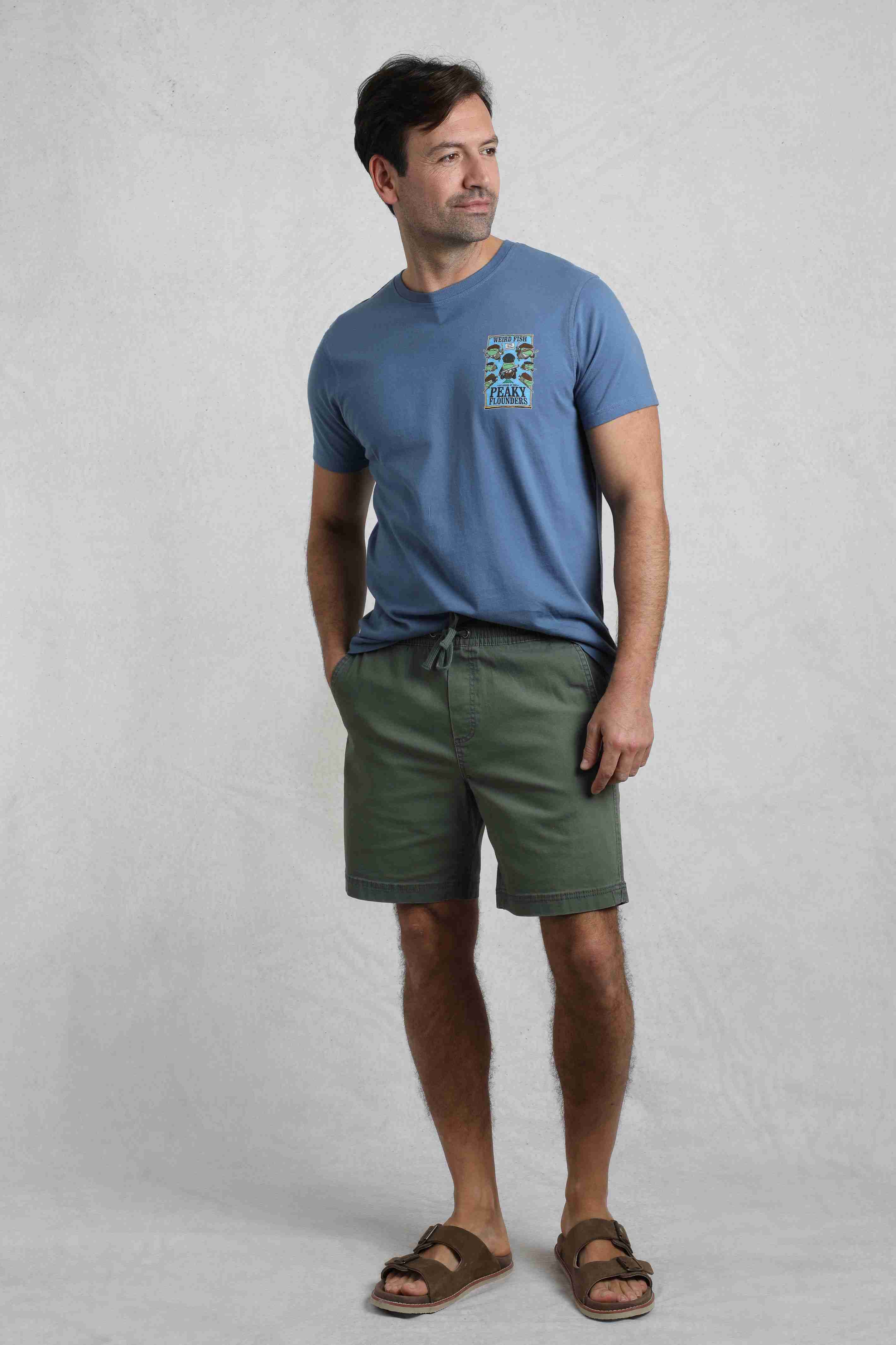 Weston Canvas Shorts Army Green