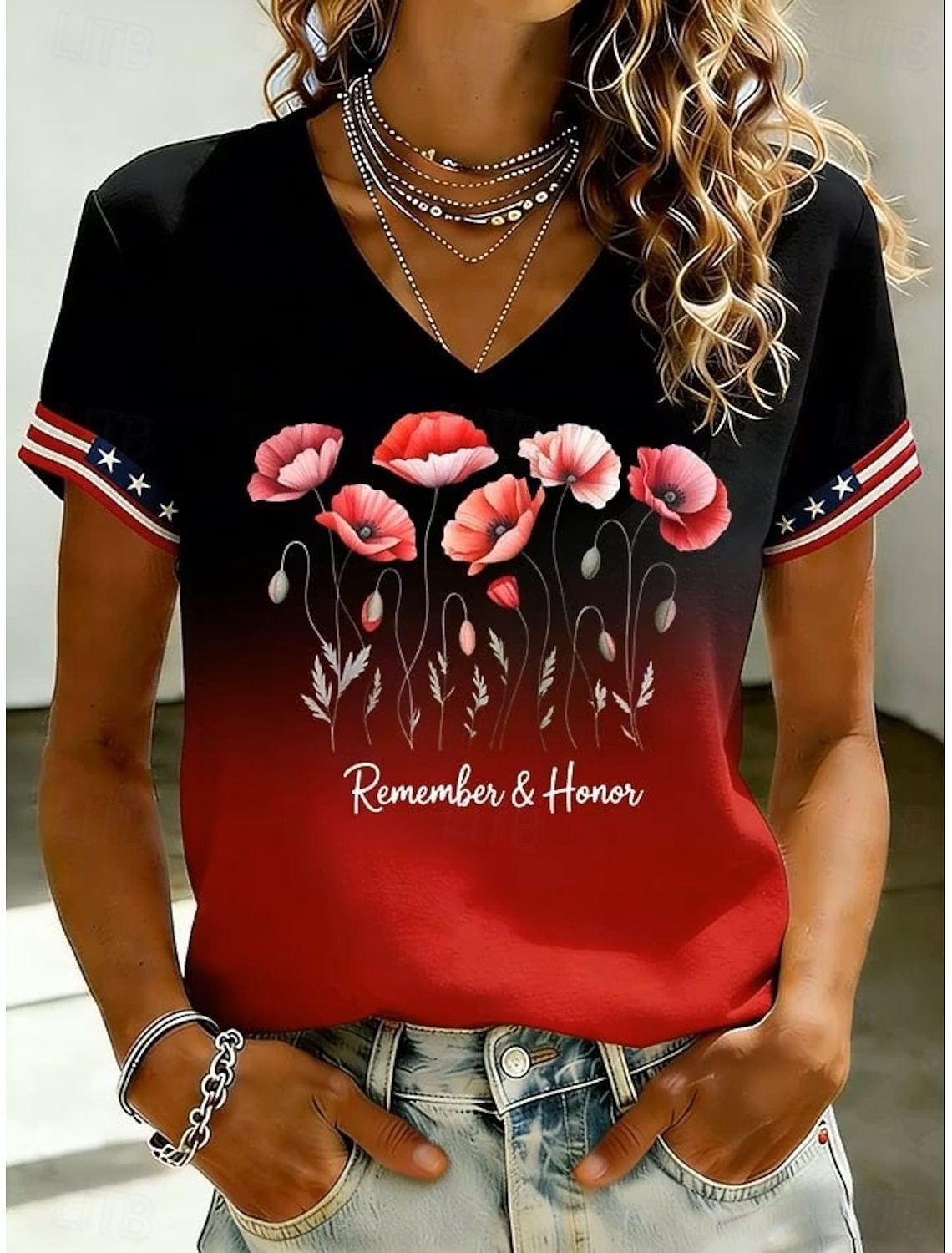 Independence Day Patriotic Women's Camisole Tank Top Flag Sleeveless Sleeveless V Neck Daily Red Summer