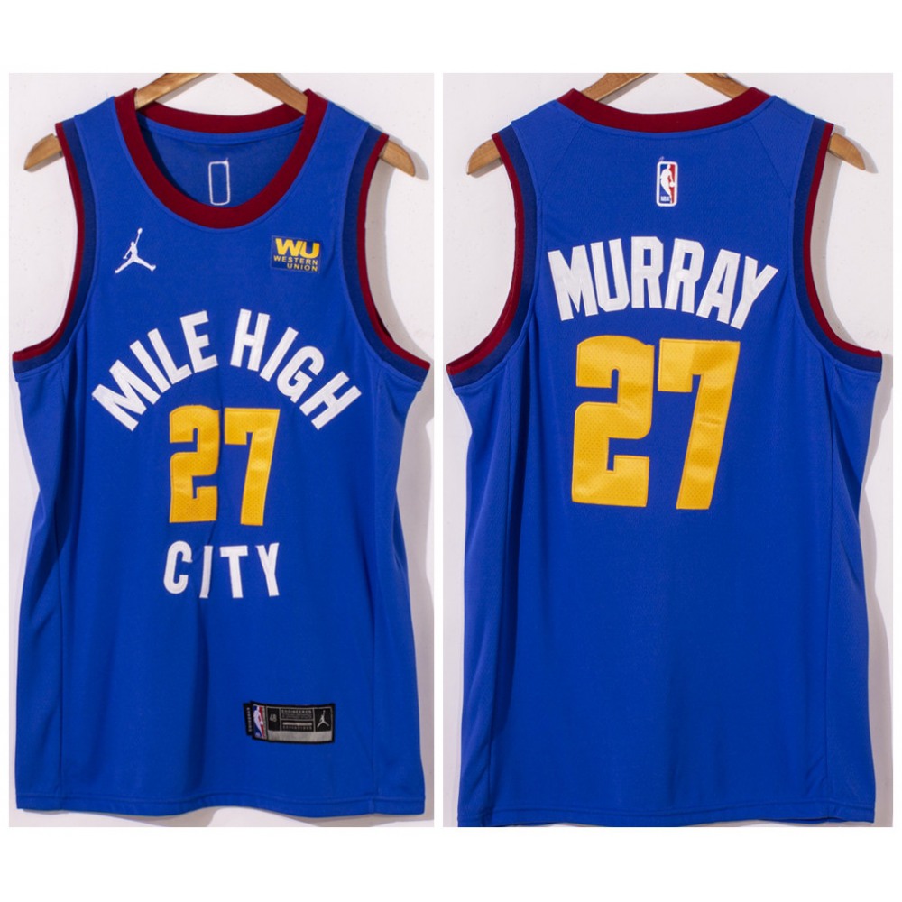 Official 27 Denver Nuggets Blue Jersey - - Must-Have Jersey