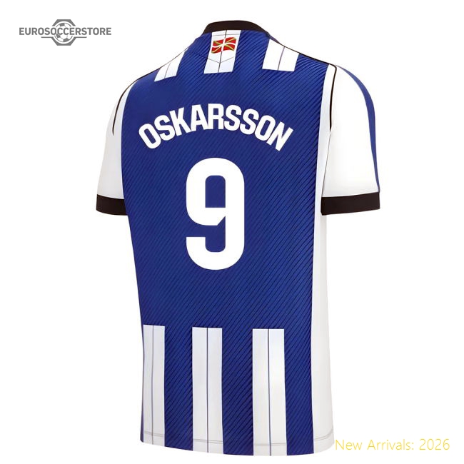 Best-Selling 2025-2026 Real Sociedad Home Shirt (Oskarsson 9)
