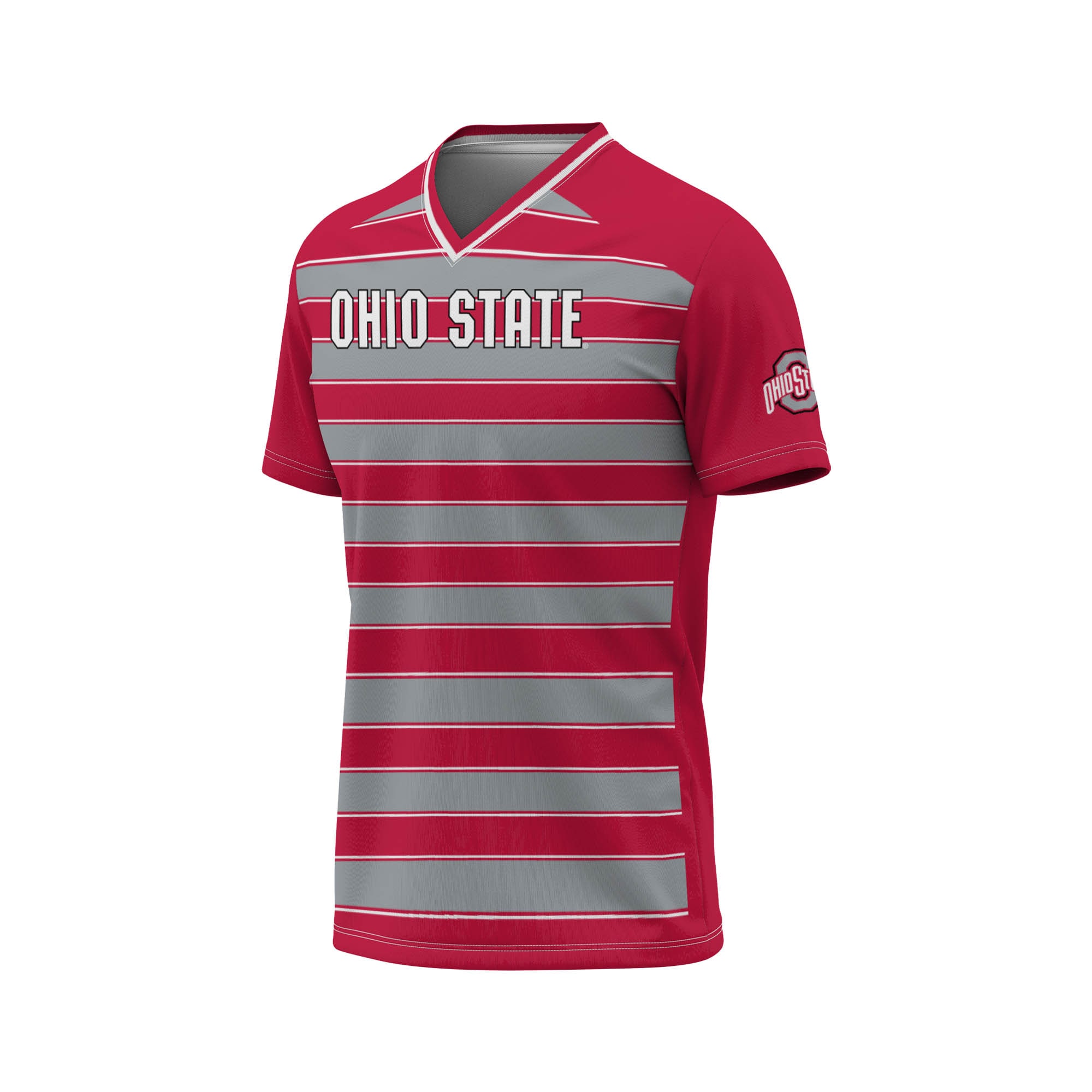 [DDG] Ohio State Buckeyes GameDay Greats Youth Lightweight Soccer Fashion Jersey - Scarlet