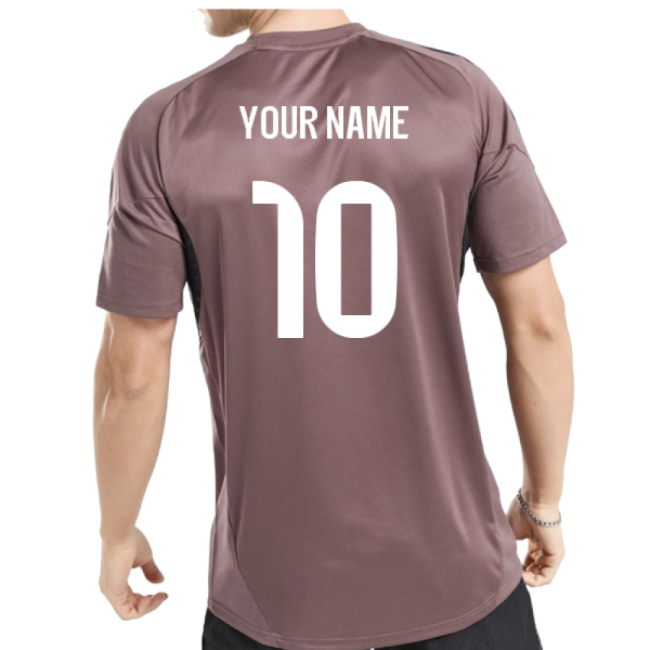 2025-2026 Real Madrid Training Jersey (shadow Fig) (your Name)