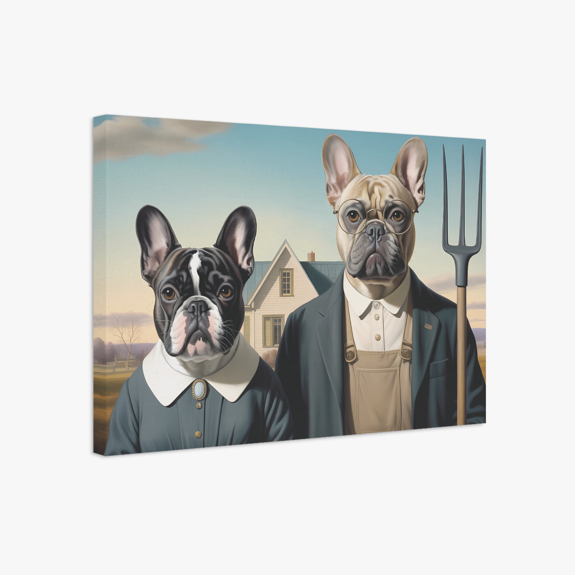 Adorable Frenchie Canvas Wall Art Frenchie Themed Wear | Premium Quality
