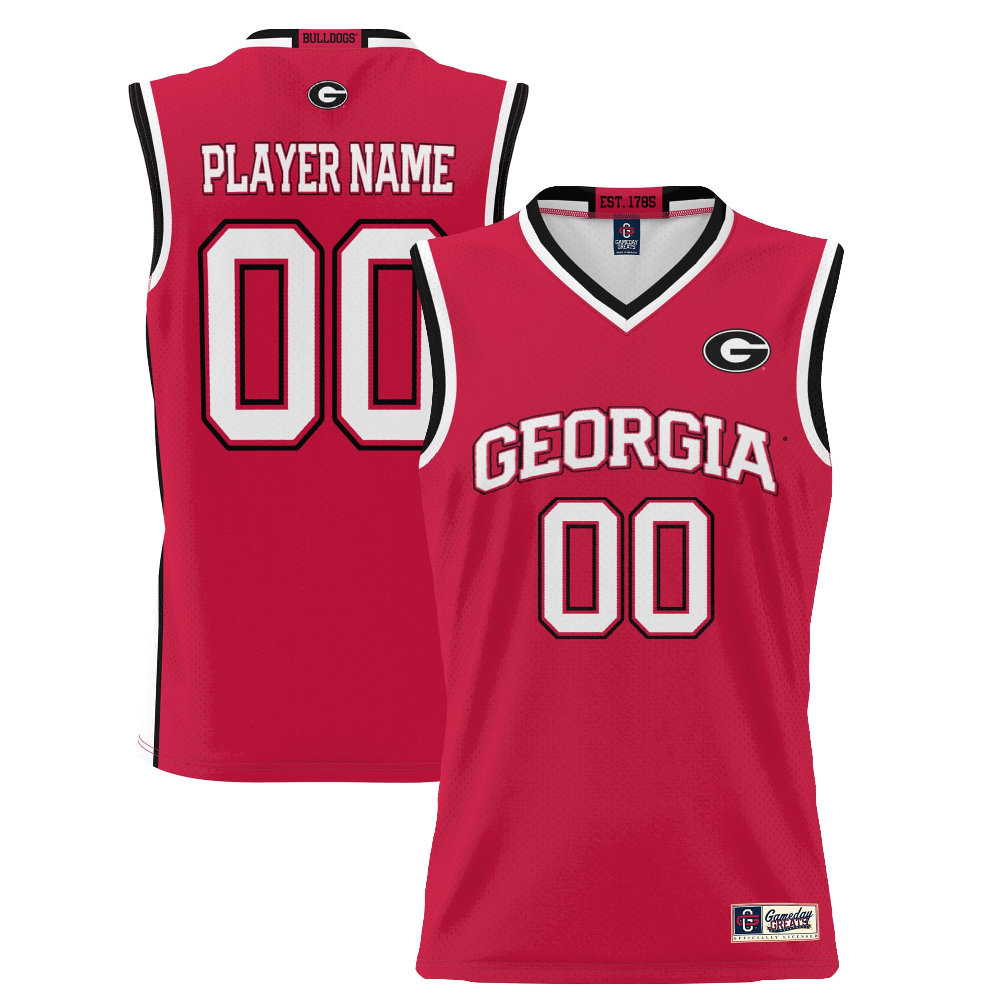 Georgia Bulldogs GameDay Greats Unisex Lightweight NIL Pick-A-Player Women's Basketball Jersey - Red