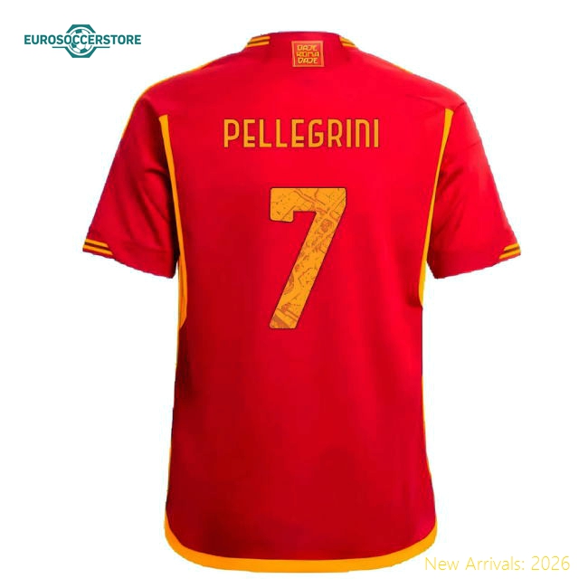 Non-toxic Kids Football Team Pellegrini Jersey 2023-2024 Tag-free