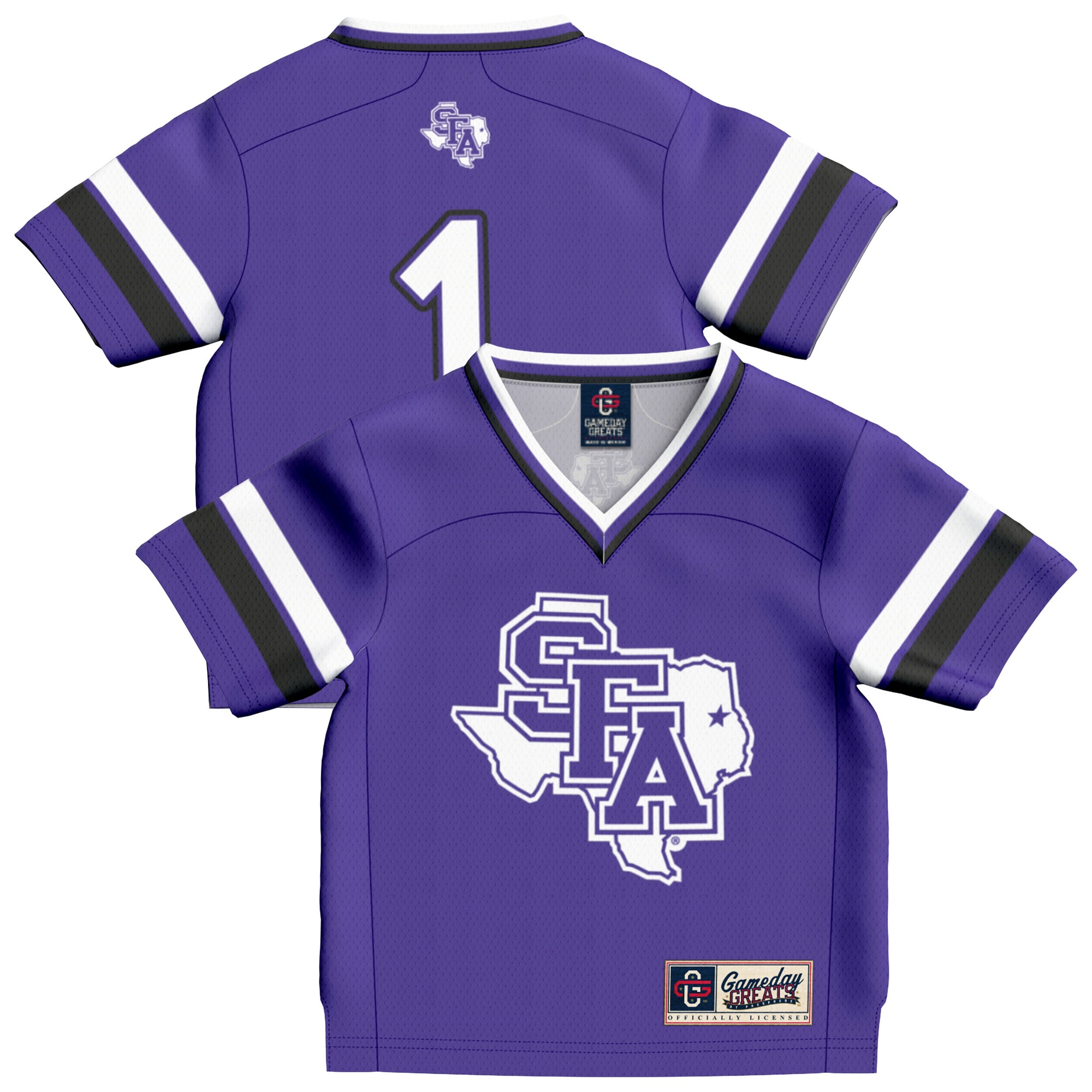 [Toddler] Stephen F Austin Lumberjacks #1 Football Jersey - Purple | Stadium Series 2026