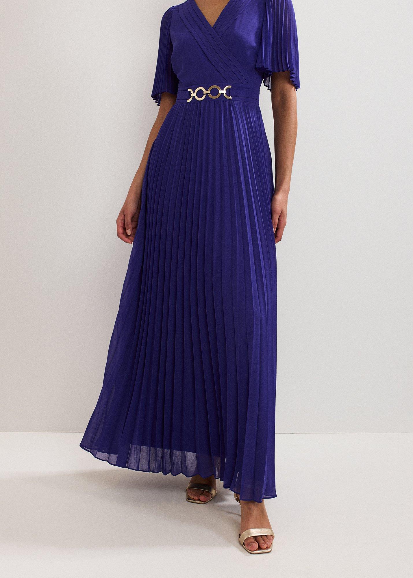 Yasmina Pleated Maxi Dress