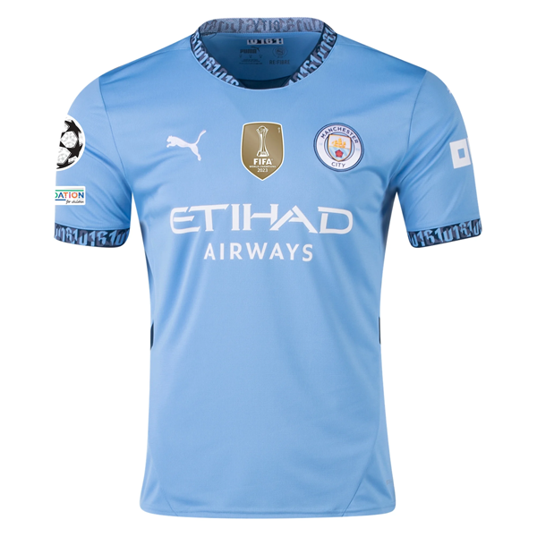 Manchester City FC Foden 2024-2025 UCL Home Jersey – Authentic Shirt