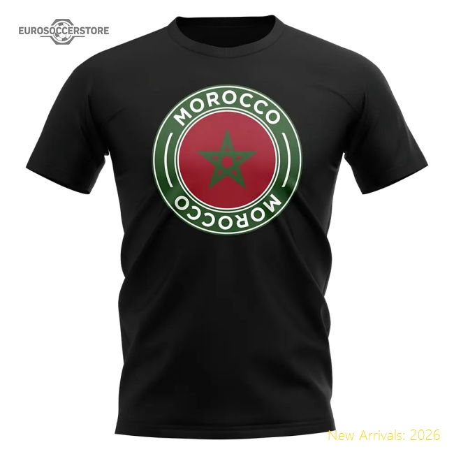 Premium Atlas Lions Football Badge T-shirt (black) - Official Design