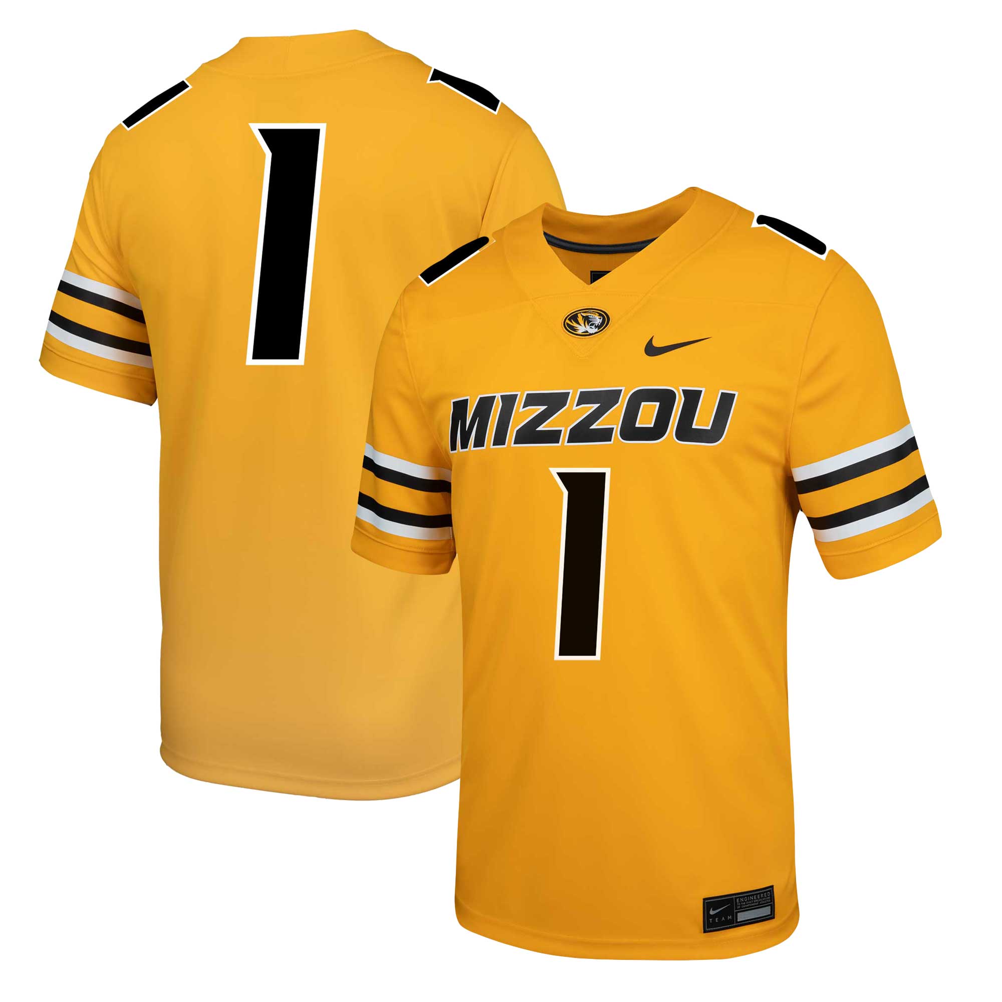 [NJP] Missouri Tigers Alternate Game Jersey - Gold