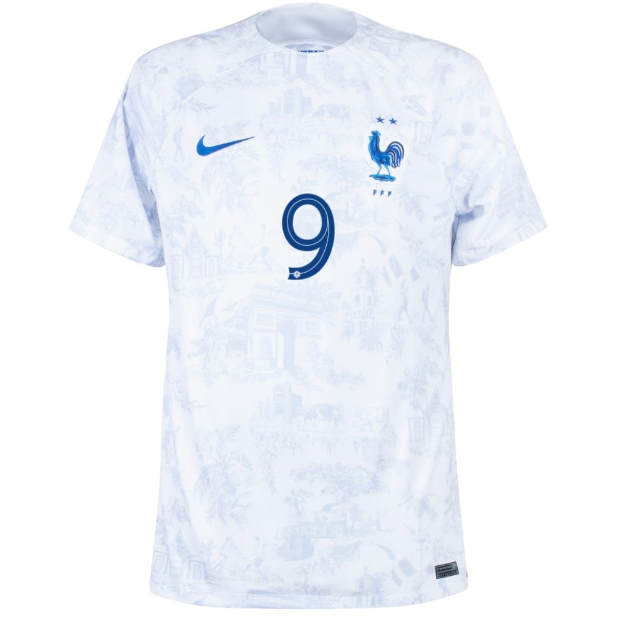 World Cup 2022 France Away Giroud Soccer Jersey Football Shirt -