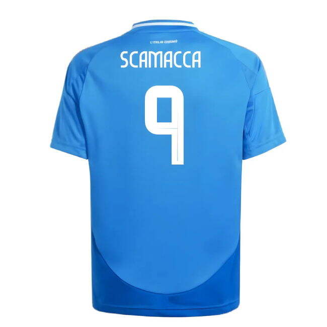 Affordable 2024-2025 Italy Home Shirt (Kids) (SCAMACCA 9) Mature