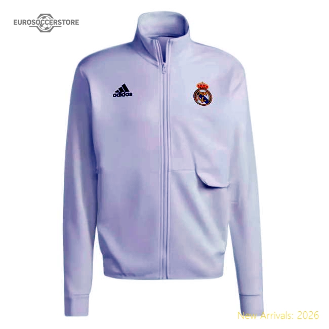 Professional-Grade 2023-2024 Real Madrid Anthem Jacket (White)
