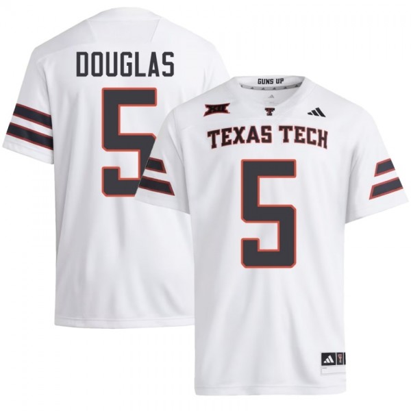 Men Texas Tech Red Raiders Caleb Douglas #5 Ncaa Red Performance
