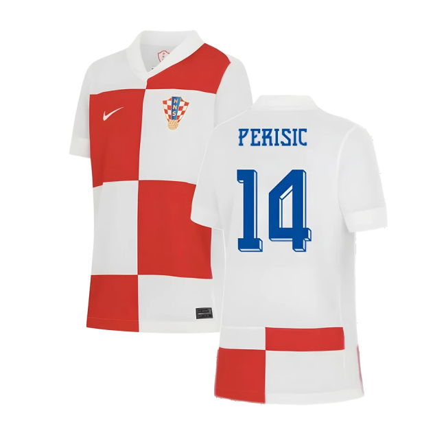 Authentic 2024-2025 Croatia Home Soccer Quality Cup Euro Jersey
