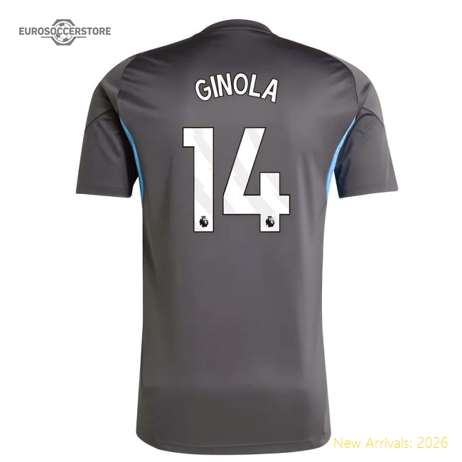 2025-2026 Newcastle Training Shirt (grey) (ginola 14) - Collectors Item