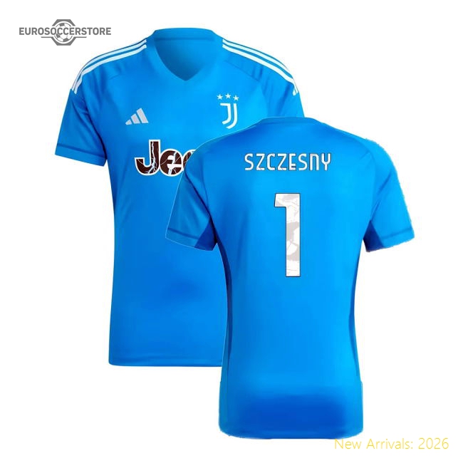 Premium 2023-2024 Juventus Home Goalkeeper Shirt (Blue) (Szczesny 1)