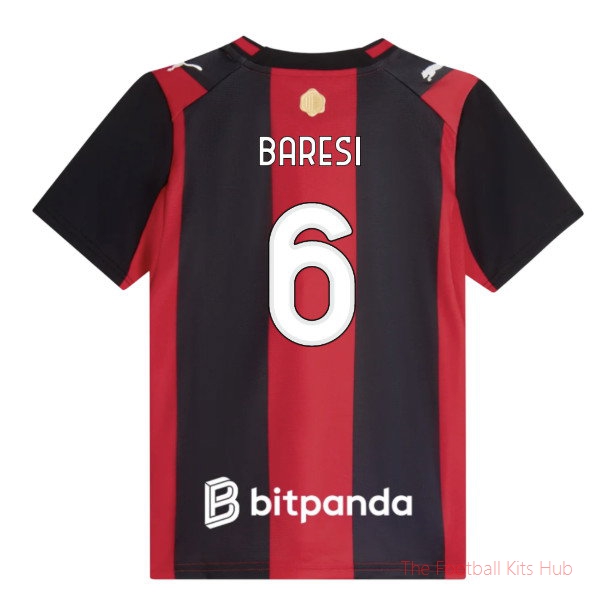 Breathable AC Milan 2026-2027 Home Shirt (Kids) (Baresi 6)