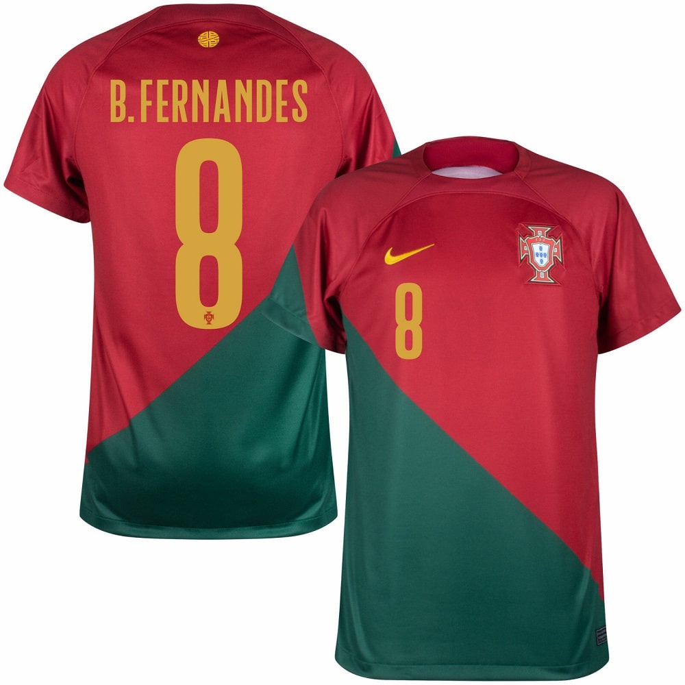 PORTUGAL HOME SHIRT WORLD CUP 2022 B.FERNANDES
