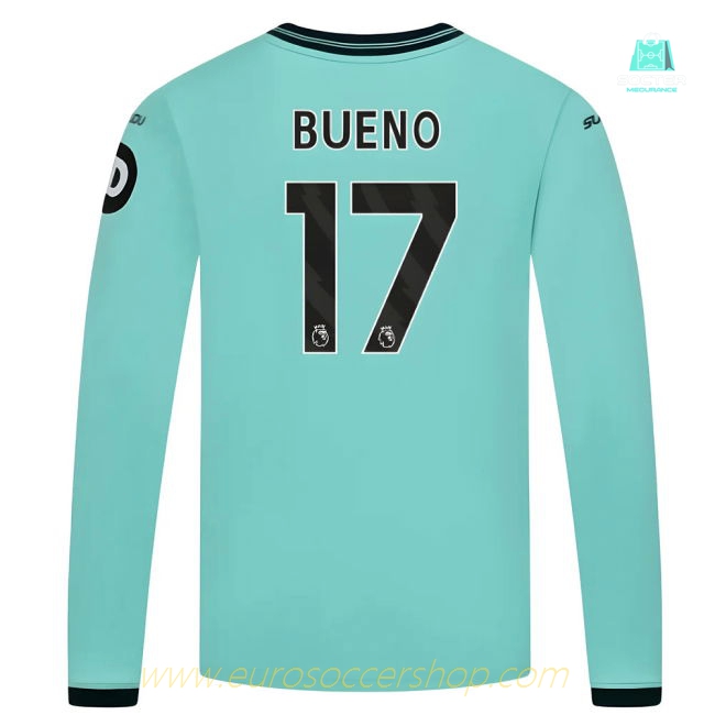 2025-2026 Wolves Long Sleeve Away Shirt (Kids) (Bueno 17)