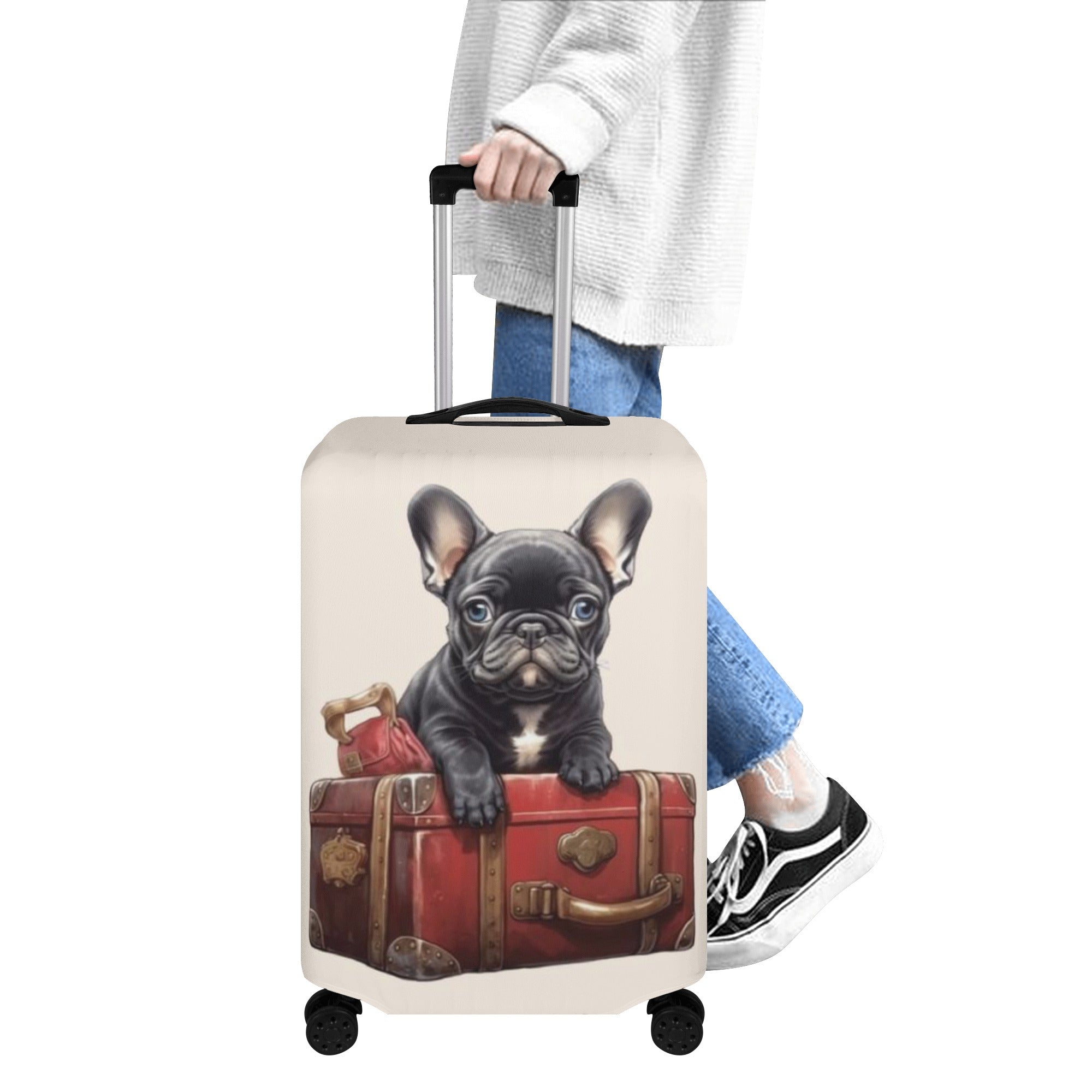 French Bulldog Oreo Luggage Cover Essential Dog Supply