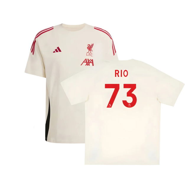 Licensed Liverpool Liverpool Training Tee White Rio #73 Authentic ...