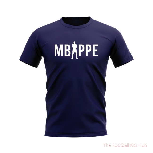 Kylian Mbappe Silhouette T-shirt (Navy)