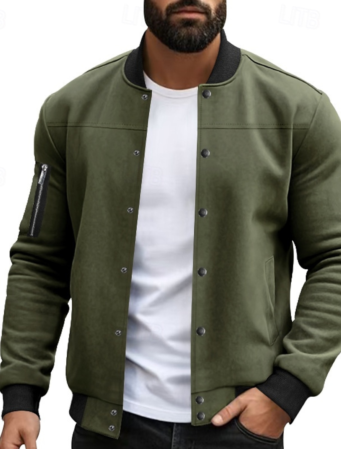 Men's Lightweight Jacket Summer Bomber Windbreaker Vacation Daily
