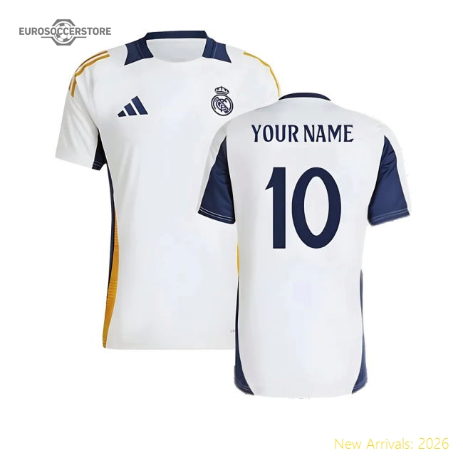 High-quality 2024-2025 Real Madrid Training Shirt (white) (your Name)