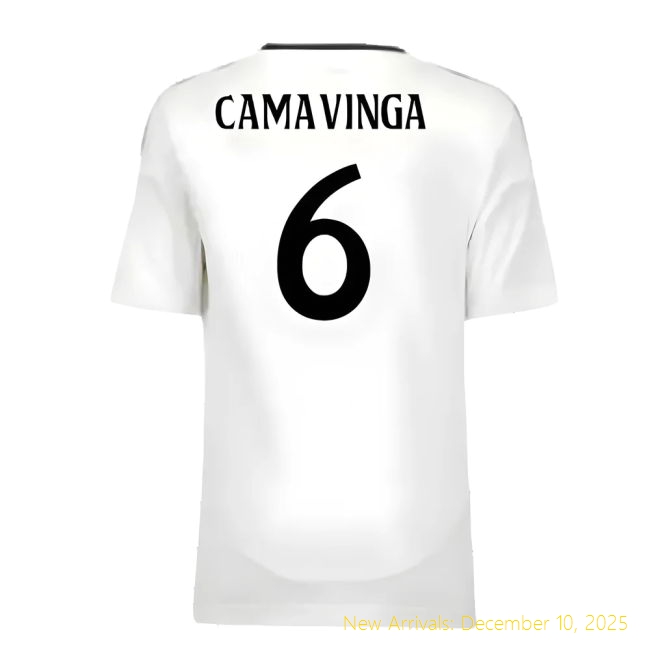 2024-2025 Real Madrid RM Premium Home Youth Kit (Camavinga 6)