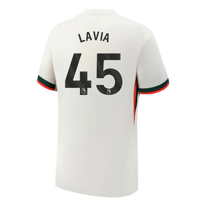 2025-2026 Chelsea Away Shirt (Lavia 45) (Match Day)