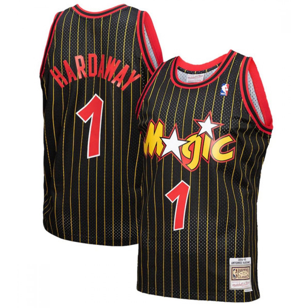 Durable Men's Orlando Magic #1 Penny Black Basketball Jersey
