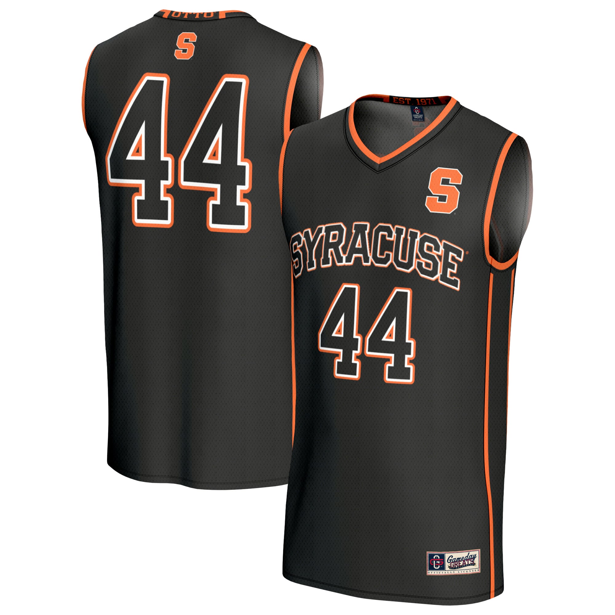#44 Syracuse Orange GameDay Greats Youth Lightweight Collegiate Basketball Fashion Jersey - Black