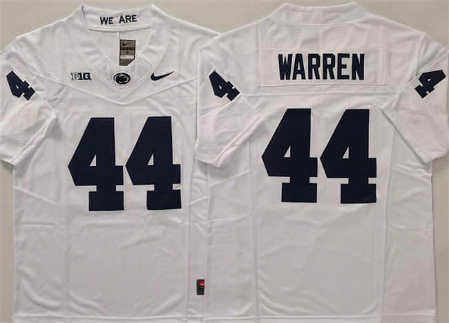 Men's None White 2024 alternate jersey Davis Warren #44 breathable