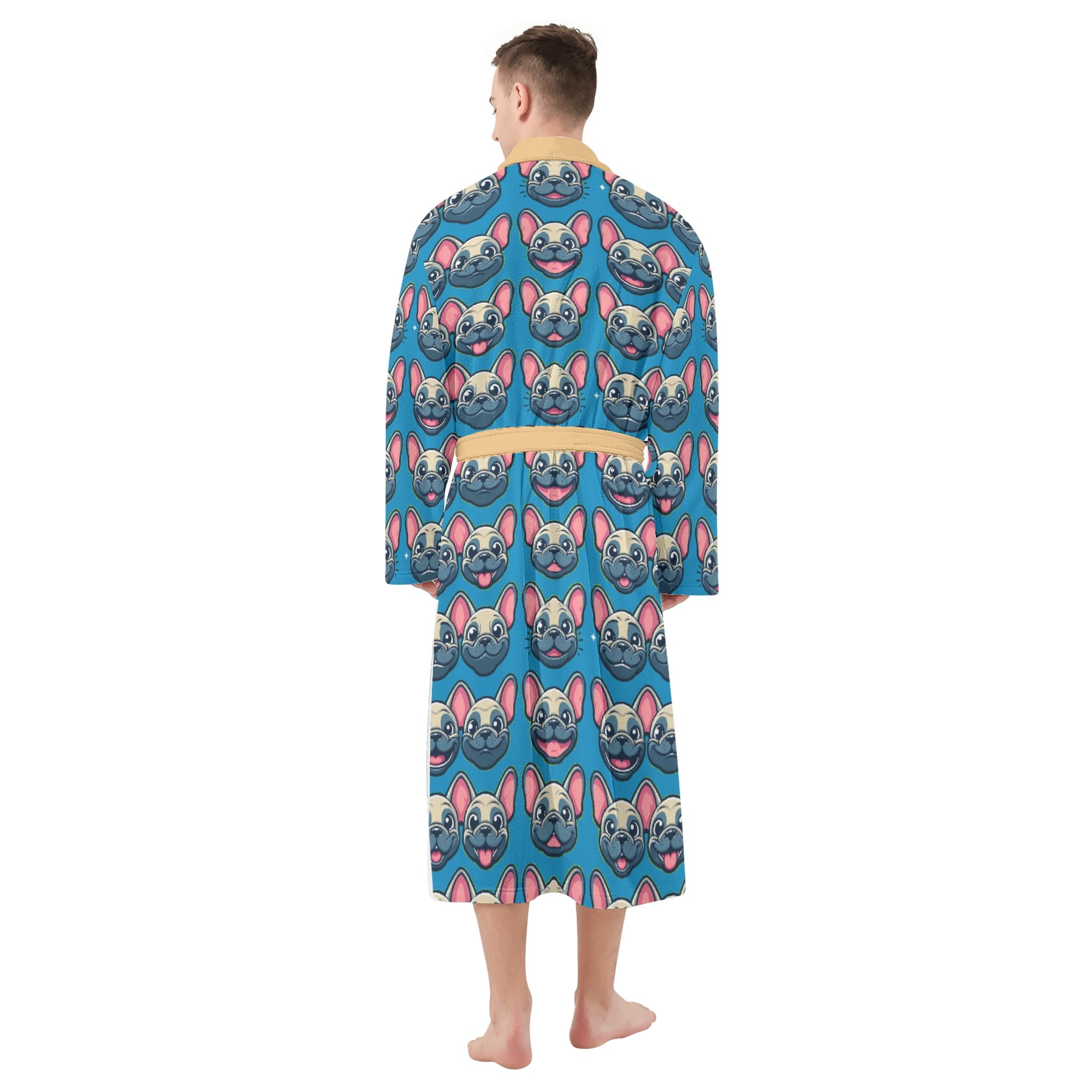 Vet-recommended Bentley - Comfortable Men Bathrobe Paw Protection
