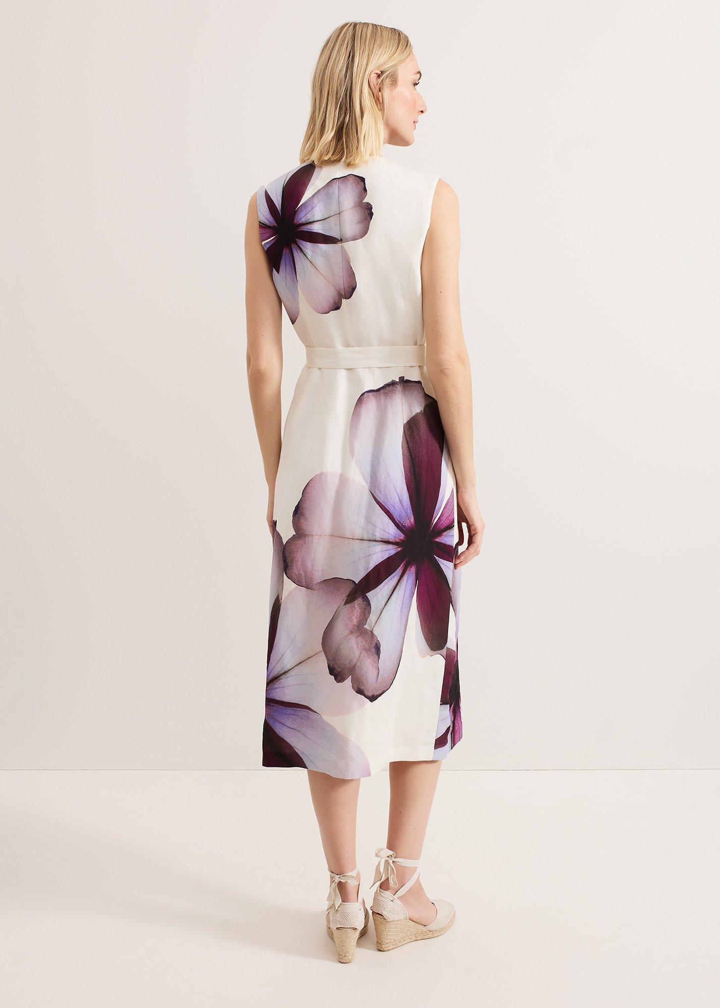 Nina Placement Linen Dress