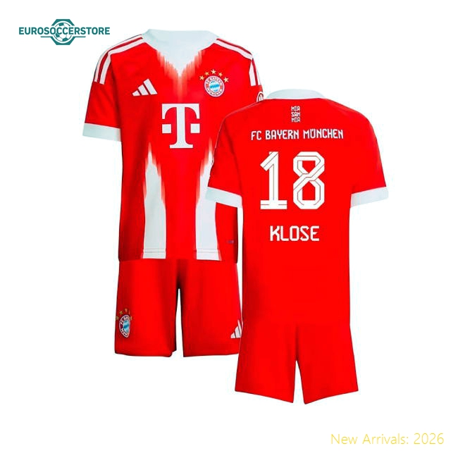 Soft Mini Football Team Klose Jersey 2025-2026 Breathable