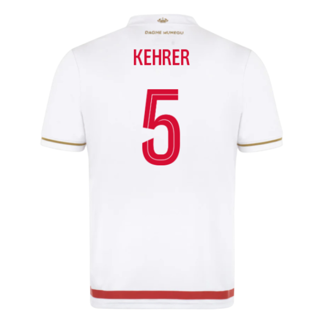 Monaco 2025-2026 Home Football Kit (Kehrer 5) | Premium
